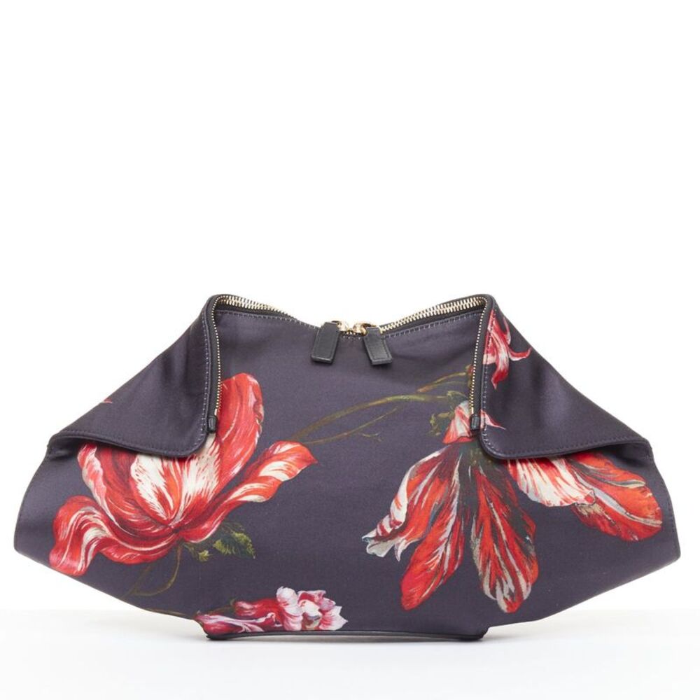 Alexander McQueen De Manta Tup floral print silk clutch bag
